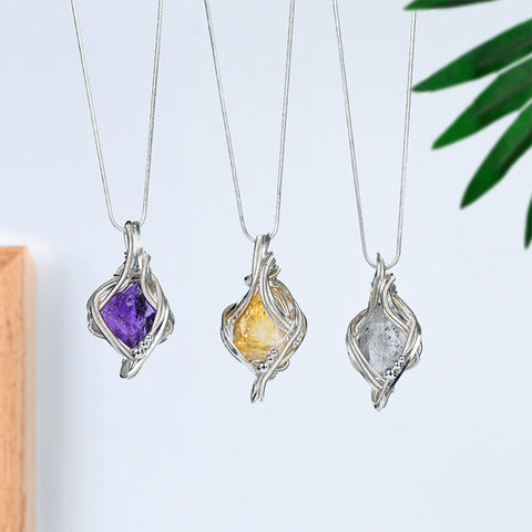 Natural Crystal Random Irregular Necklace