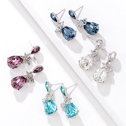 Water Drop Crystal Earrings