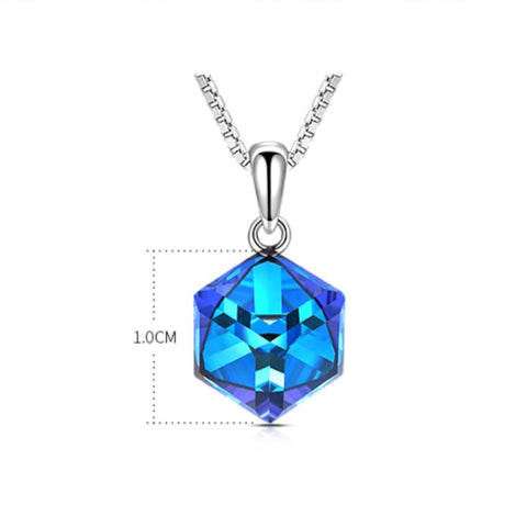 Blue Crystal Necklace