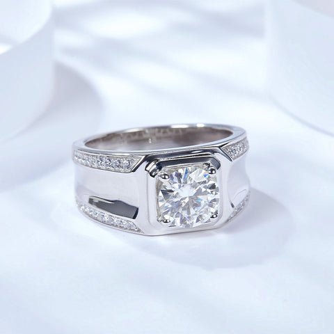 2 Carat Moissanite Fashion Men's Ring