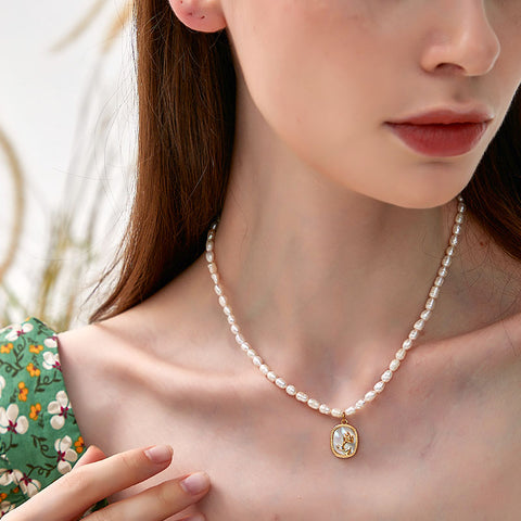 Xiaomi Freshwater Mother of Pearl Pendant Necklace