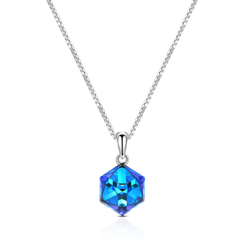 Blue Crystal Necklace