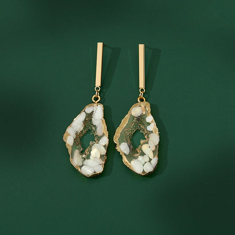 Tree Hole Long Earrings