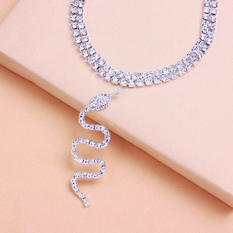 Europe and the United States wind fashion snake pendant double anklet