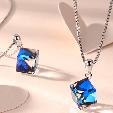 Blue Crystal Necklace