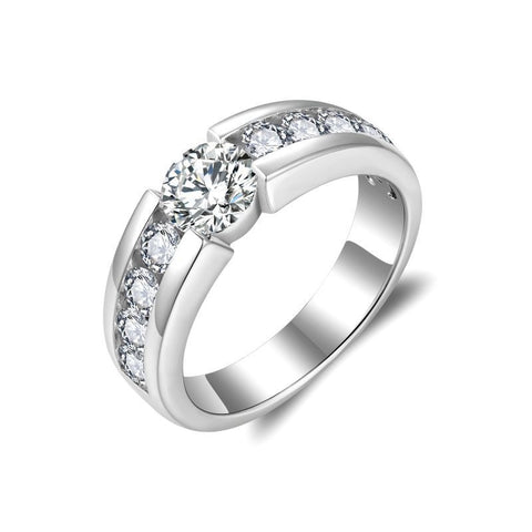 2.2ct D colour moissanite ring