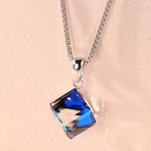 Blue Crystal Necklace