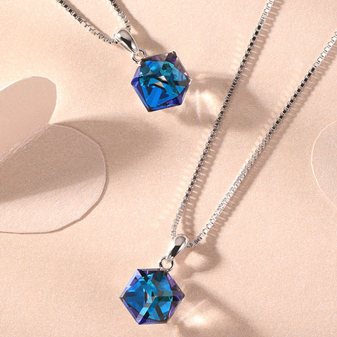 Blue Crystal Necklace