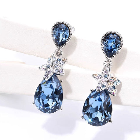 Water Drop Crystal Earrings