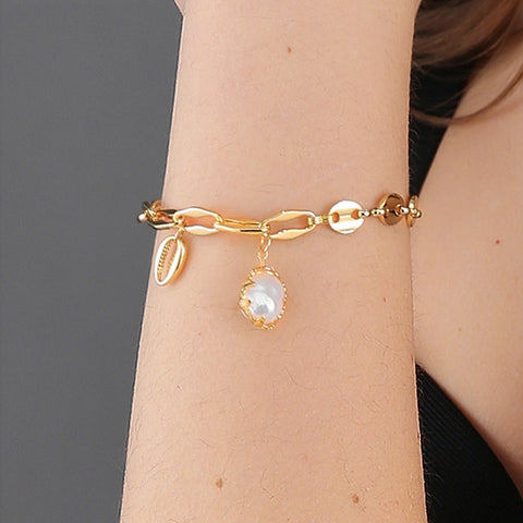 Fashion Baroque Pearl Irregular Bracelet