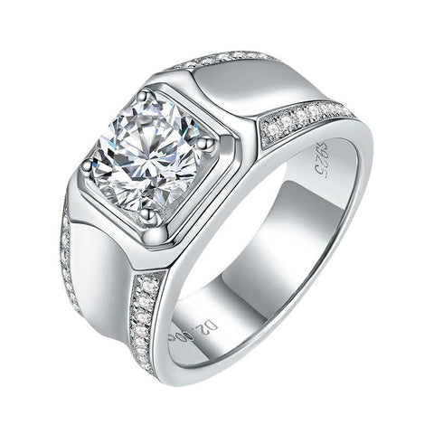 2 Carat Moissanite Fashion Men's Ring