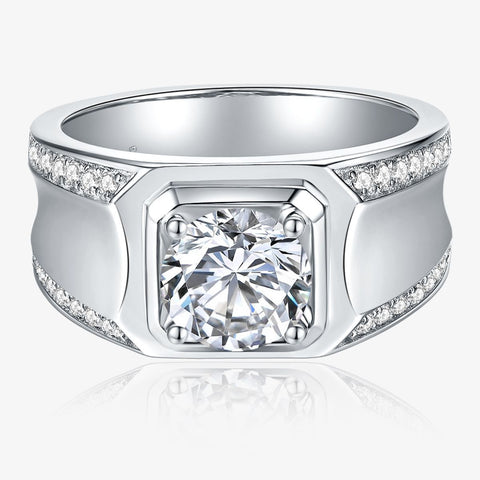 2 Carat Moissanite Fashion Men's Ring