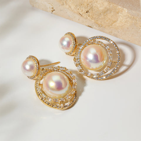 Pearl pendants Earrings