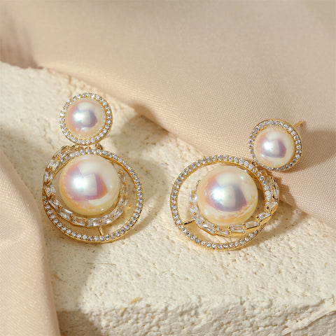 Pearl pendants Earrings