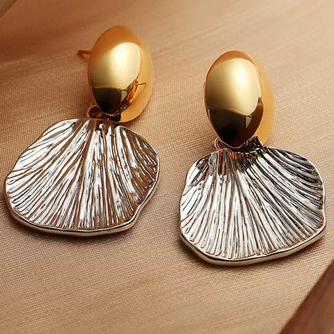 Irregular Textured French Earrings