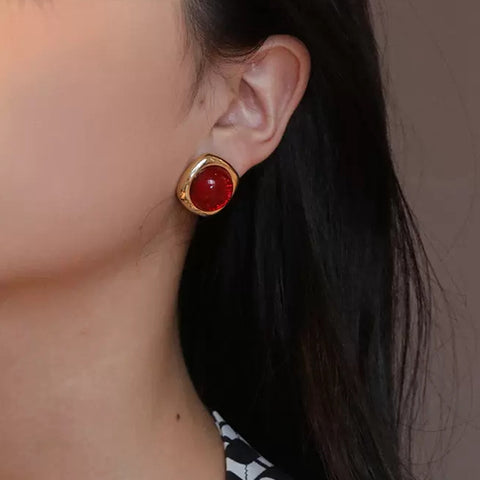 Vintage Red Earrings