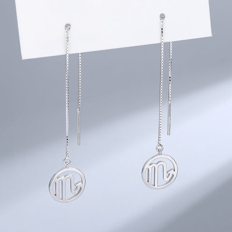 Zodiac Signs S925 Sterling Silver Earrings