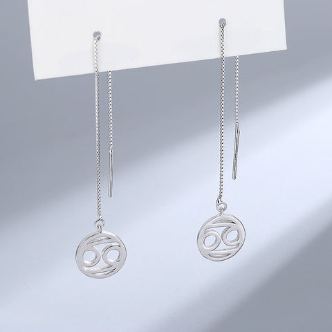 Zodiac Signs S925 Sterling Silver Earrings