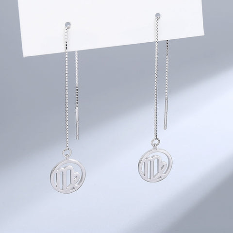 Zodiac Signs S925 Sterling Silver Earrings