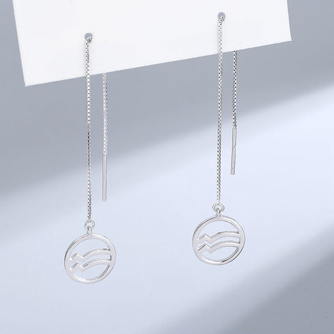 Zodiac Signs S925 Sterling Silver Earrings