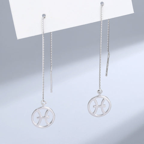 Zodiac Signs S925 Sterling Silver Earrings